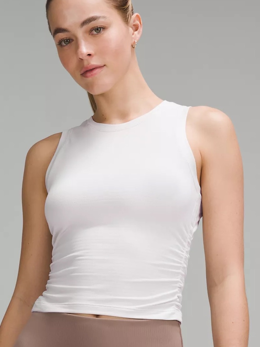 Lululemon license to train ruched side tank *Heathered Grey*
